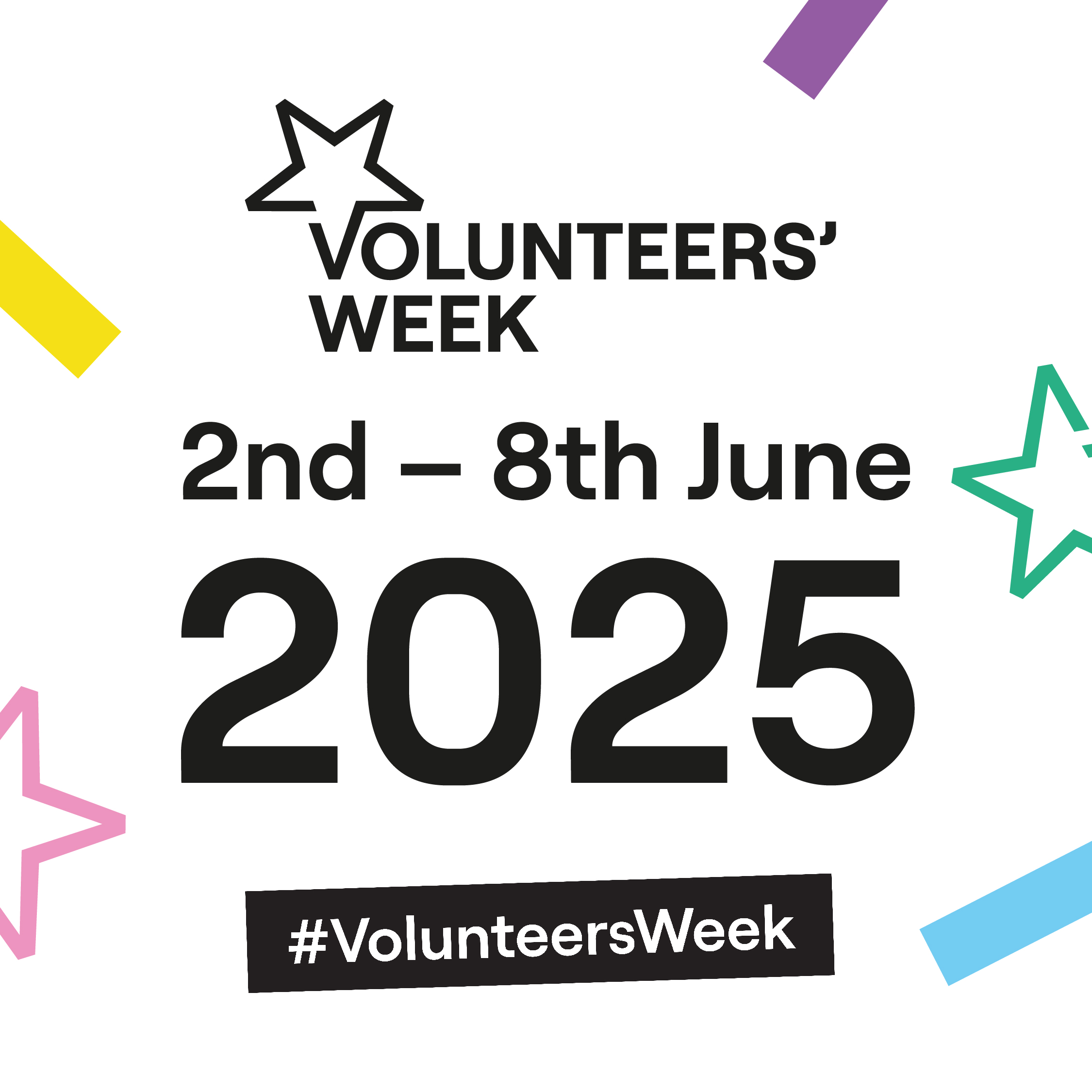 Words: #VolunteersWeek. 2nd-8th June 2025'